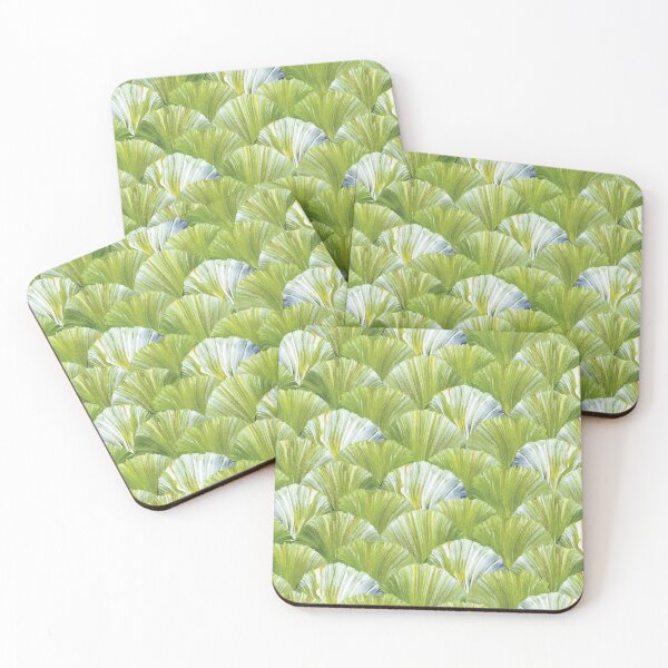Item preview, gouache drawing in the form of petals of green and white colors designed and sold by Tanya-GR.