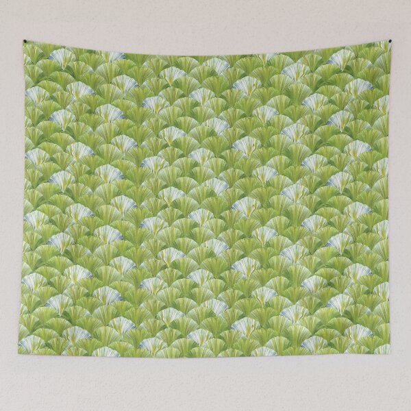 Item preview, gouache drawing in the form of petals of green and white colors designed and sold by Tanya-GR.