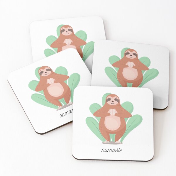 Item preview, Namaste - sloth in yoga pose designed and sold by Maria de Sousa Osorio.