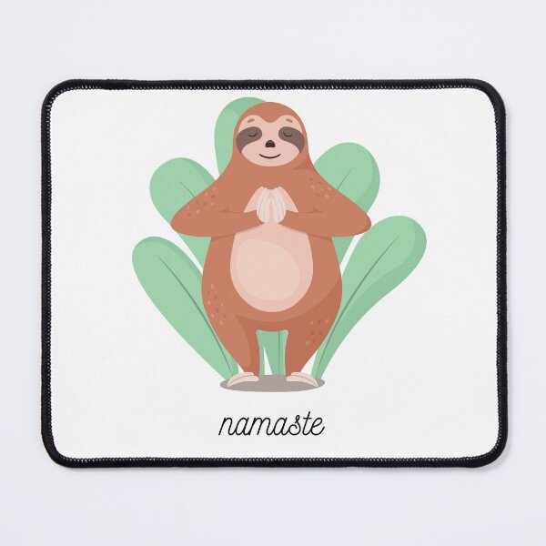 Item preview, Namaste - sloth in yoga pose designed and sold by Maria de Sousa Osorio.