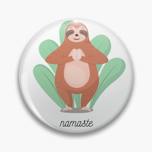 Item preview, Namaste - sloth in yoga pose designed and sold by Maria de Sousa Osorio.