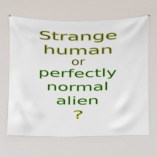 Item preview, strange human designed and sold by CottagePop.