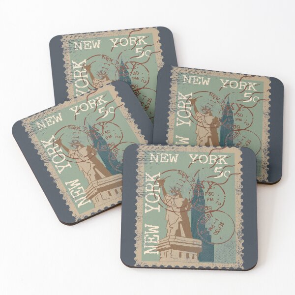 Item preview, New York Postage Stamp Distressed designed and sold by Primroaddesigns.