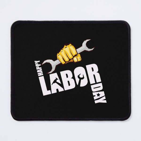 Item preview, Happy Labor Day With Clenched Fist designed and sold by FoxLand.