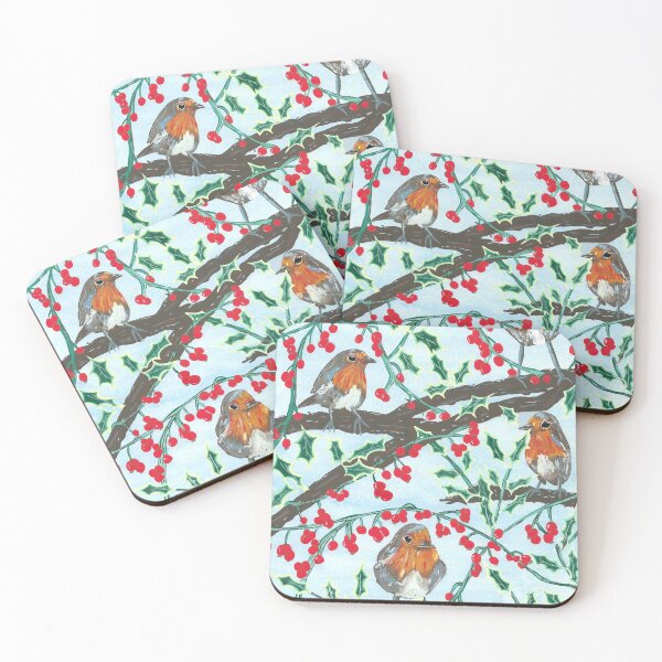 Item preview, Robins and Holly designed and sold by CJSCRAFTS.