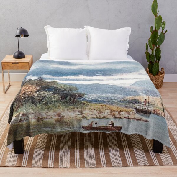 Item preview, Vintage Illustration of Loch Lochy, Caledonian Canal designed and sold by yourscotland.