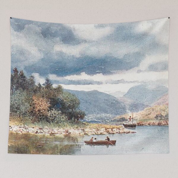 Item preview, Vintage Illustration of Loch Lochy, Caledonian Canal designed and sold by yourscotland.