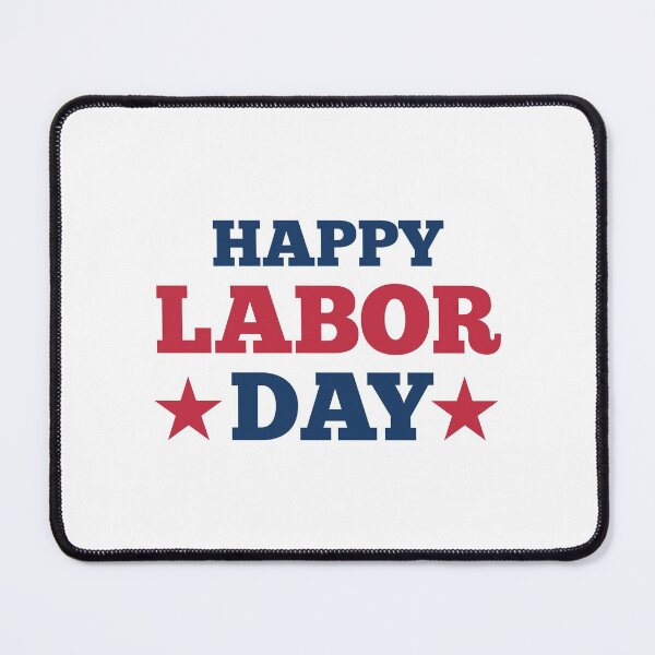 Item preview, Happy Labor Day With 2 Stars designed and sold by FoxLand.