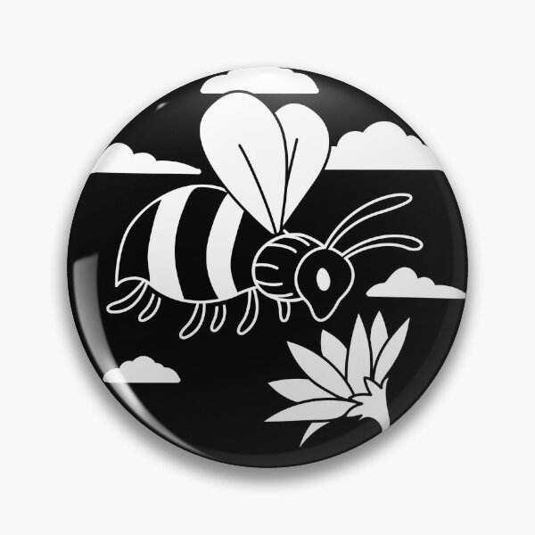 Item preview, Bee with a flower. designed and sold by DesignedBySnip.