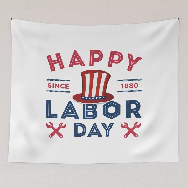 Item preview, Happy Labor Day Since 1880 designed and sold by FoxLand.