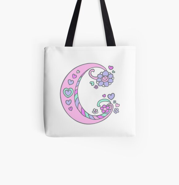 Letter K monogram decorative heart and flower art  Tote Bag for Sale by  Sarah Trett