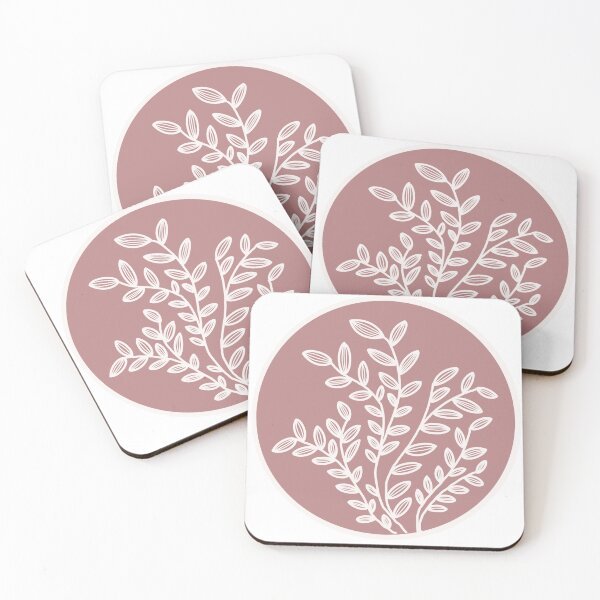 Artikelvorschau, Mauve Floral Vine Impression entworfen und verkauft von GoldenGiftCo.