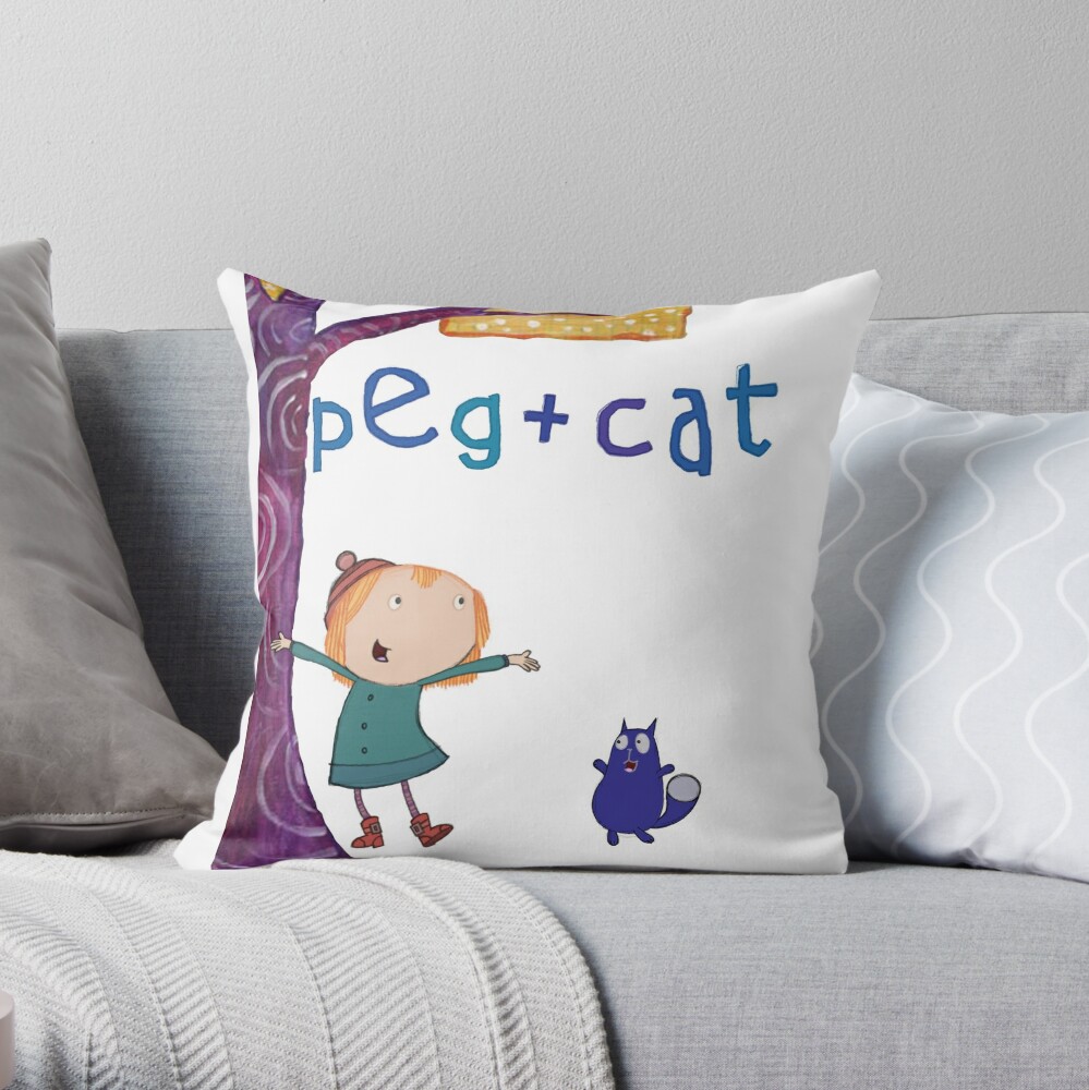 cat throw pillow