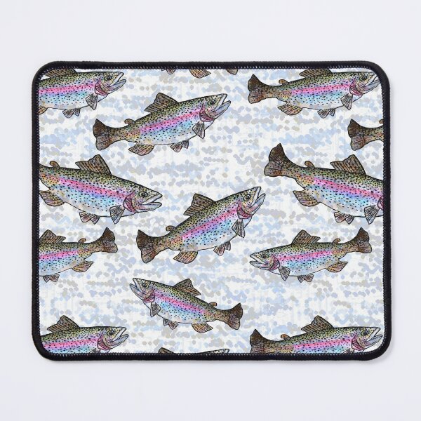 Item preview, Rainbow Trout Fish Pattern designed and sold by Michelebuttons.
