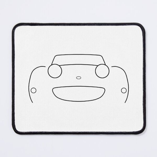 Item preview, Austin-Healey "frogeye" Sprite British classic car minimalist outline graphic (black) designed and sold by soitwouldseem.