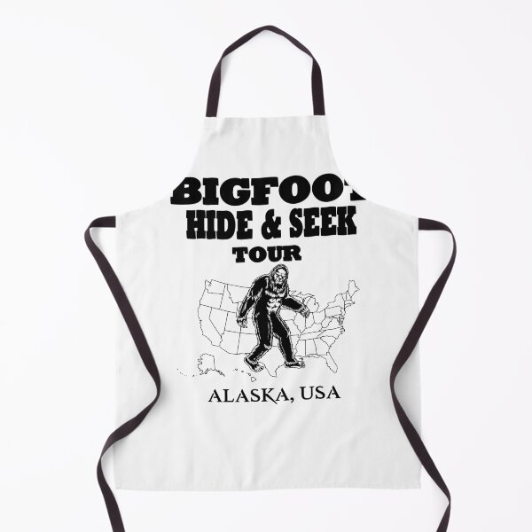 Item preview, Bigfoot Hide & Seek ALASKA concert style tee funny gift idea designed and sold by BRtisticDesigns.