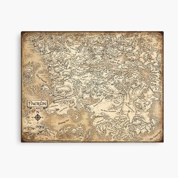 Item preview, Annotated Map Of Faerun  designed and sold by DGthenew1D.