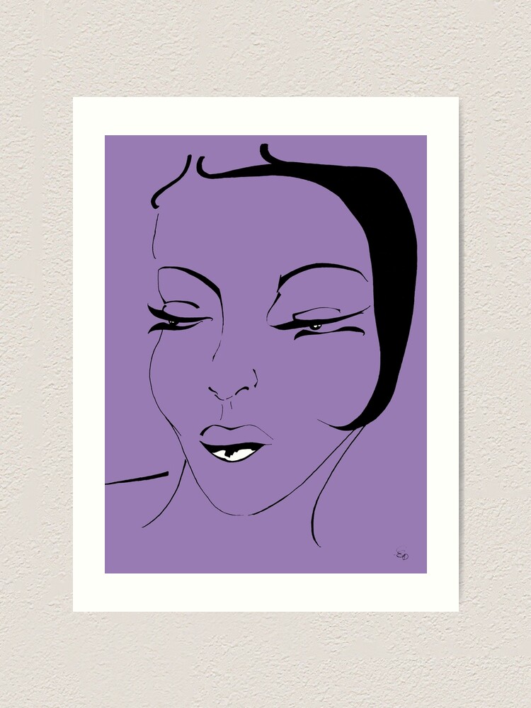 Alternative Ansicht von Die Ikone in violett - The Icon in purple Kunstdruck