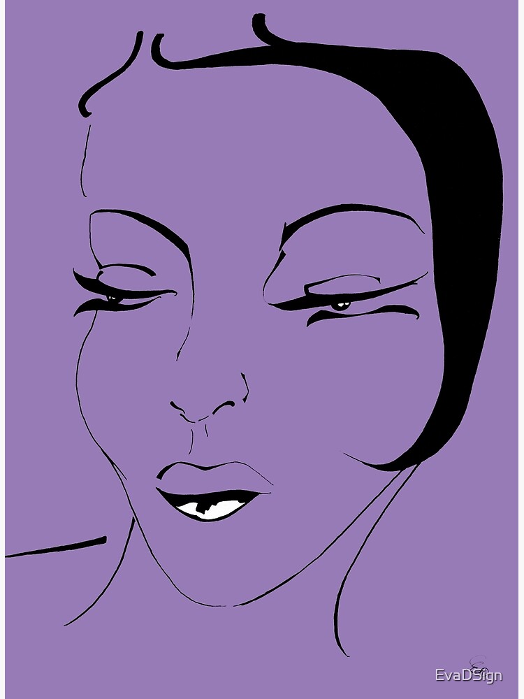 Die Ikone in violett - The Icon in purple von EvaDSign