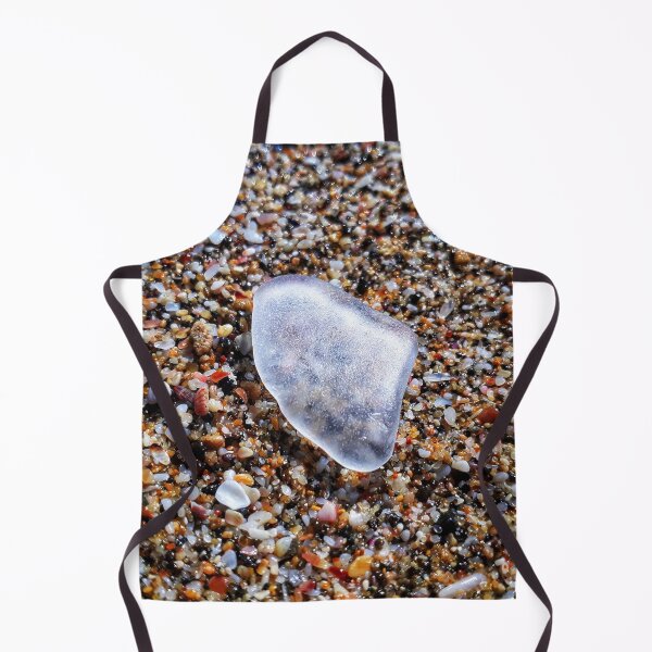 Item preview, White Sea Glass on Wet Tiny Seashells at Mermaids Pool designed and sold by Beachy.