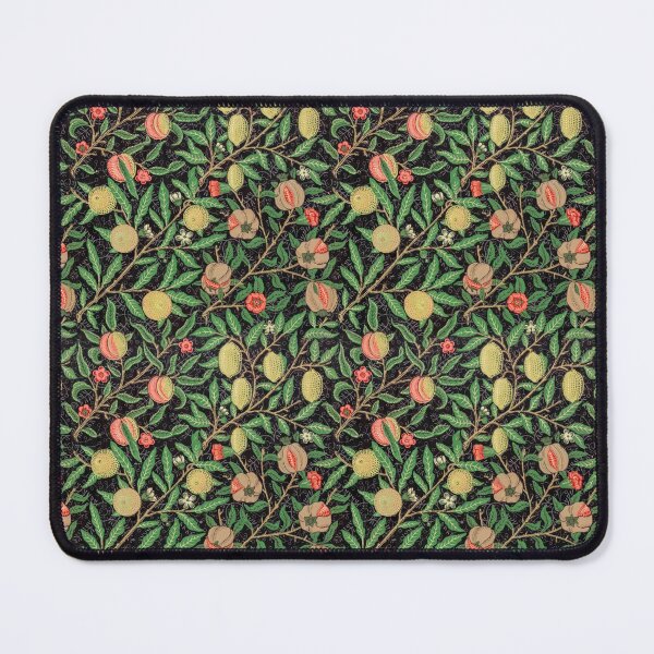 Item preview, Retro Abstract Black Pattern With Fruits And Blossoms designed and sold by FoxCodeCreation.
