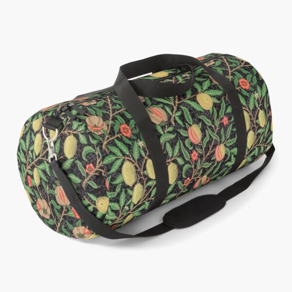 Item preview, Retro Abstract Black Pattern With Fruits And Blossoms designed and sold by FoxCodeCreation.