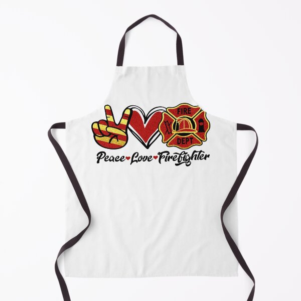 Item preview, Peace Love Firefighter gift idea for male or female firefighters  designed and sold by BRtisticDesigns.