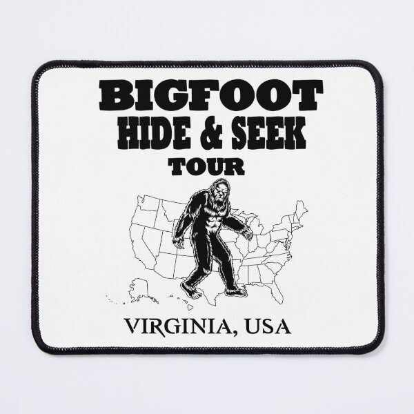 Item preview, Bigfoot Hide & Seek VIRGINIA USA concert tee- funny gift designed and sold by BRtisticDesigns.
