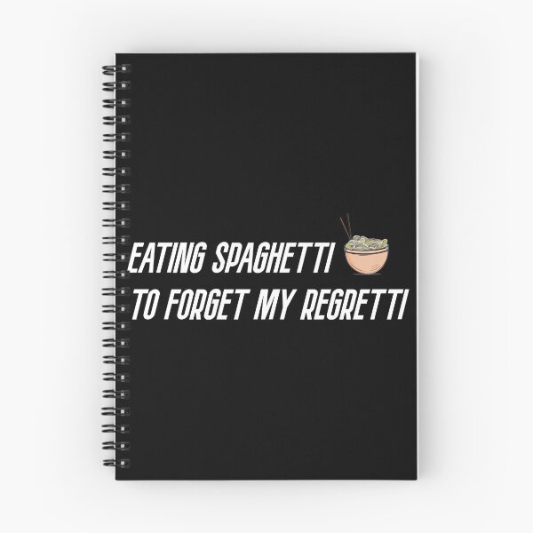 Item preview, Eating spaghetti to forgetti my regretti T-Shirt Foodie man gifts Foodie woman gifts designed and sold by ZackCraft.
