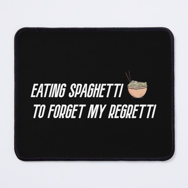 Item preview, Eating spaghetti to forgetti my regretti T-Shirt Foodie man gifts Foodie woman gifts designed and sold by ZackCraft.