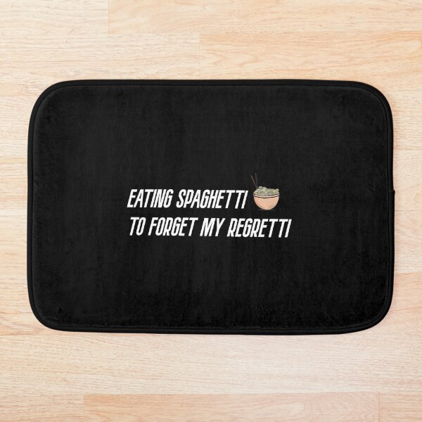 Aperçu de l'œuvre Manger des spaghettis pour oublier mes regrets T-Shirt Cadeaux homme gourmand Cadeaux femme gourmande créée et vendue par ZackCraft.