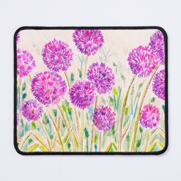 Item preview, Allium Flower Garden Drawing designed and sold by Michelebuttons.