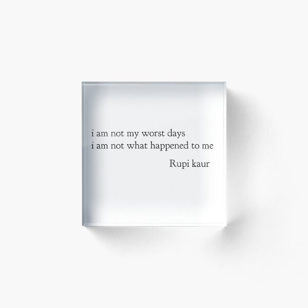 Rupi Kaur Acrylic Block