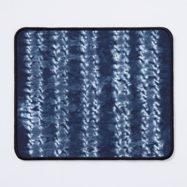 Item preview, Textile Art Indigo Blue Shibori Dyed Pattern,Traditional Japanese Tie Dye designed and sold by Michelebuttons.