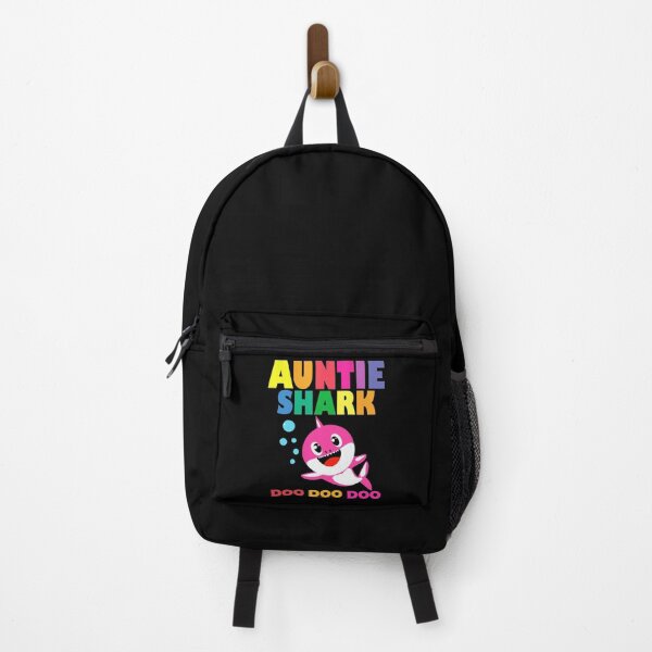 Item preview, Auntie Shark Doo Doo Doo Funny Pink Shark Colorful Text Aunt Auntie Christmas Halloween Lover Gift For Dad Mom Family Wife Husband designed and sold by JustBeHappyy.