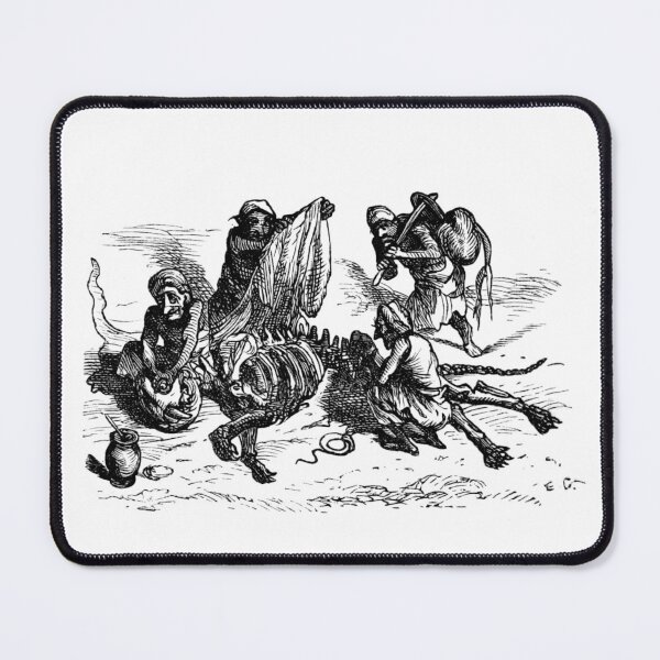 Item preview, Vampires preparing a zombie lion - vintage illustration designed and sold by Vintage Designs +.