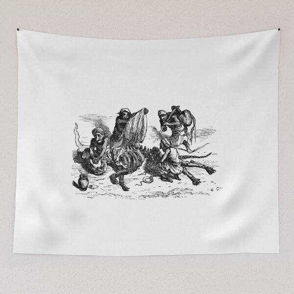 Item preview, Vampires preparing a zombie lion - vintage illustration designed and sold by Vintage Designs +.