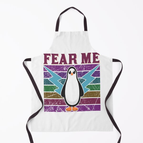 Item preview, FEAR ME Funny Penguin retro sunset gift idea for penguin lovers designed and sold by BRtisticDesigns.