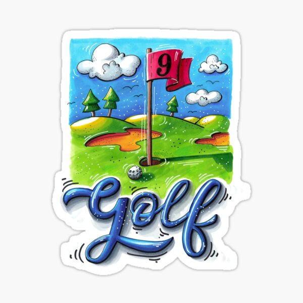 Golf course Sticker