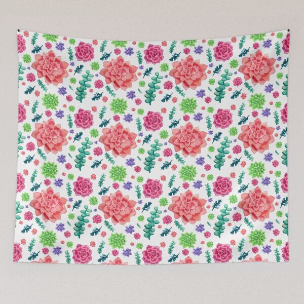 Item preview, Glamorous Colors of Succulents Seamless Pattern designed and sold by pearl-carnation.