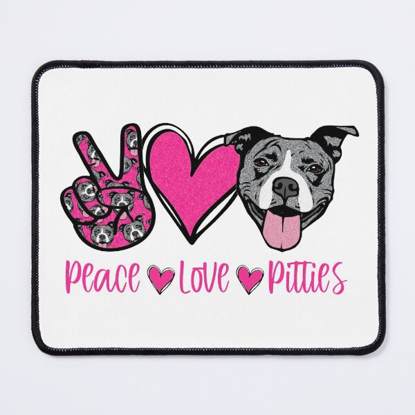 Item preview, Peace Love Pitbulls-gift idea for pitbull lovers designed and sold by BRtisticDesigns.