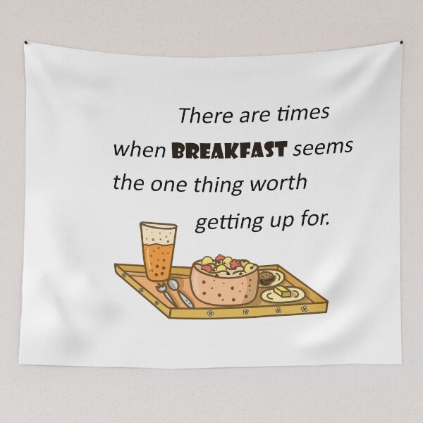 Item preview, Breakfast lover quote designed and sold by EvaMelindy.