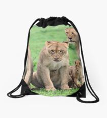 I will protect you kids!! Drawstring Bag