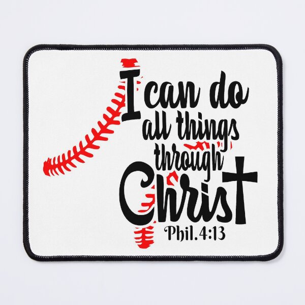 Item preview, Faith based Baseball design-Gift for Christians who love Baseball Phil.4:13 designed and sold by BRtisticDesigns.