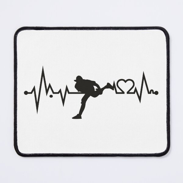Item preview, Baseball heartbeat design for Baseball Pitchers designed and sold by BRtisticDesigns.