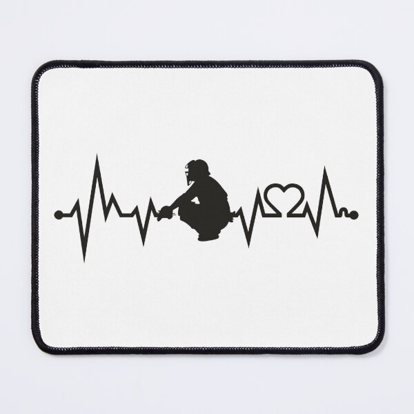 Item preview, Baseball heartbeat design for catchers or coaches designed and sold by BRtisticDesigns.