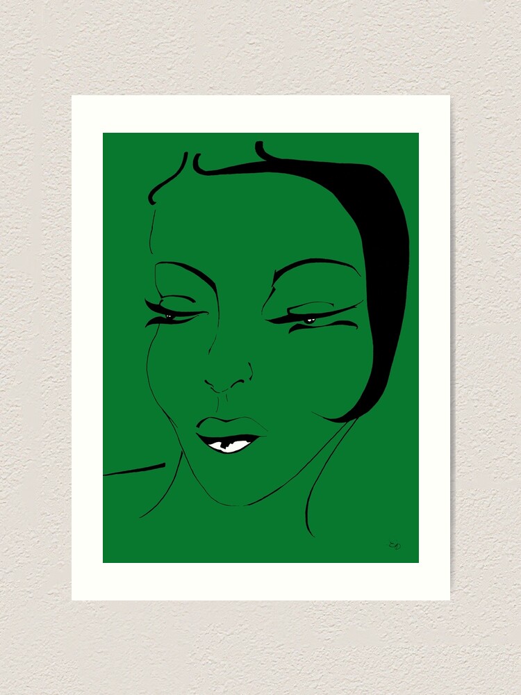 Alternative Ansicht von Die Ikone in grün - The Icon in green Kunstdruck