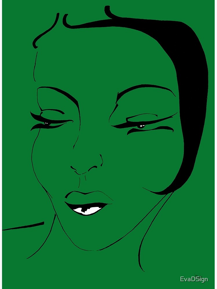 Die Ikone in grün - The Icon in green von EvaDSign