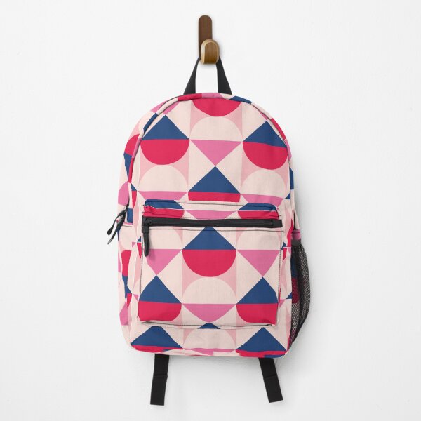 Item preview, Modern Geometric Pink, Red and Blue Bauhaus Inspired designed and sold by MellyEvans.