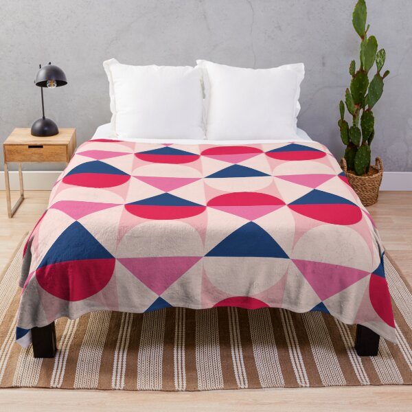 Item preview, Modern Geometric Pink, Red and Blue Bauhaus Inspired designed and sold by MellyEvans.
